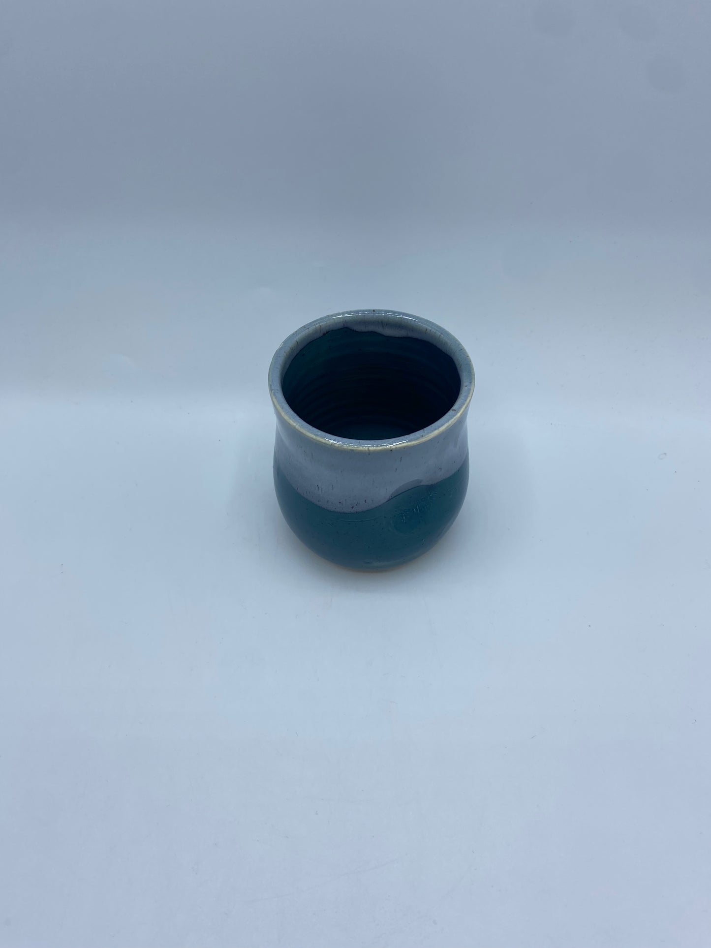 Turquoise Drip Wine Cup