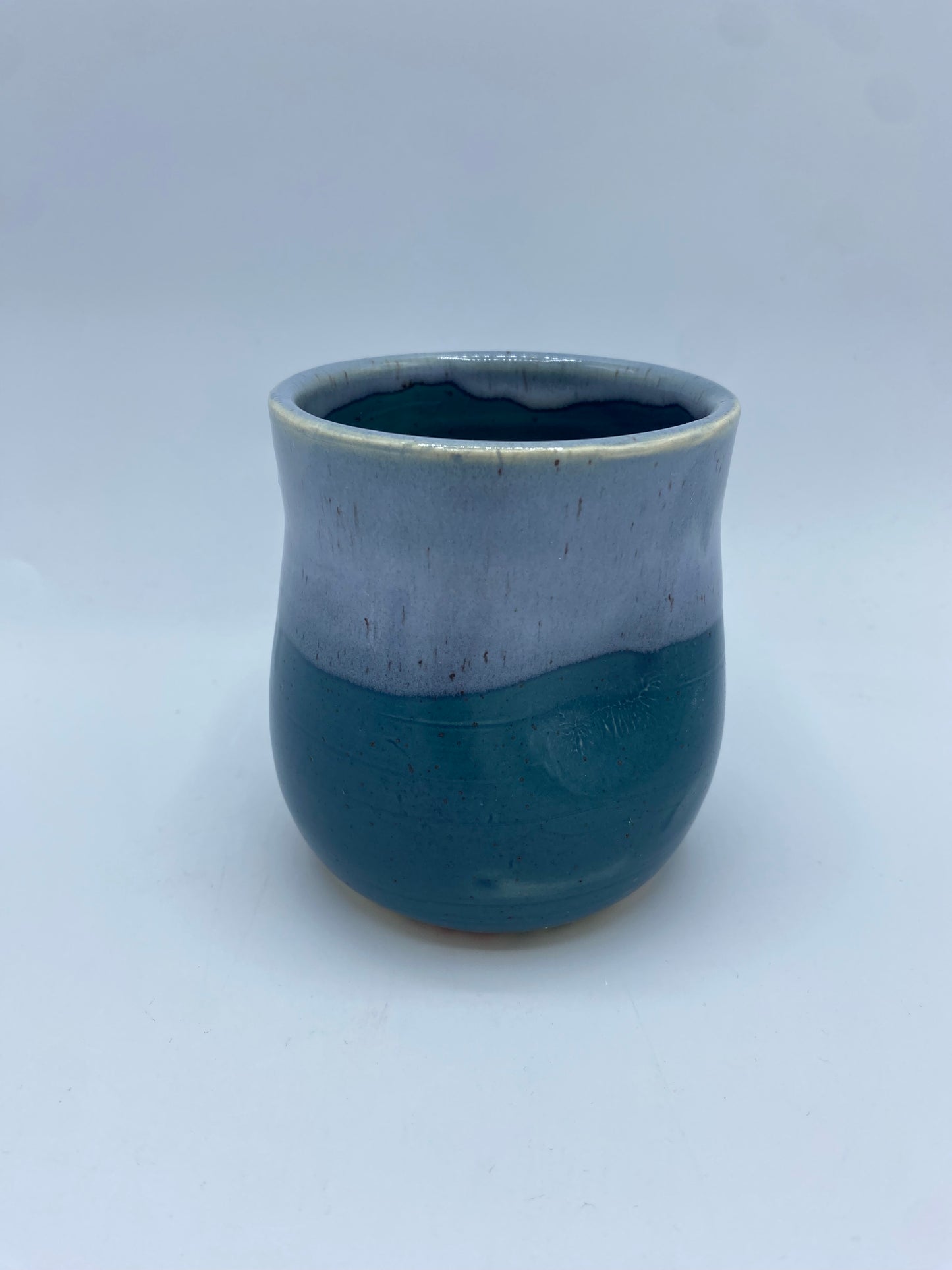 Turquoise Drip Wine Cup